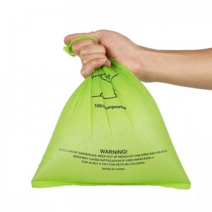 Βιοαποικοδομήσιμες σακούλες απορριμμάτων για κατοικίδια, σακούλες κουράδας σκύλου, λιπασματώσιμες σακούλες καλαμποκιού Βιοαποικοδομήσιμες σακούλες