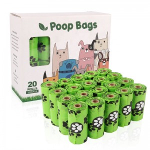 CornquallCompostal Corn Starch Pet Απόβλητα βιοαποικοδομήσιμων σκύλων Poop Bag από οικολογική φιλική σακούλα αποβλήτων σκύλων